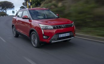 a red Mahindra XUV300