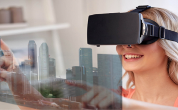 Girl with virtual tour