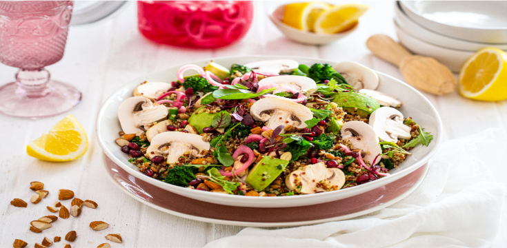 Raw Mushroom Superfood Salad