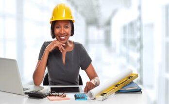 Business women in construction