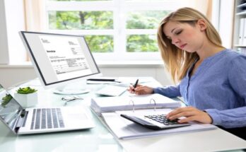 Female-accountant-working-from-home