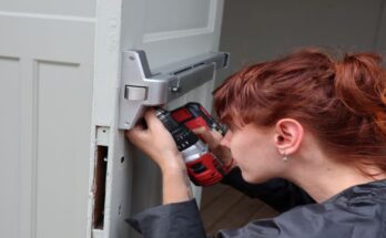 Woman using tools