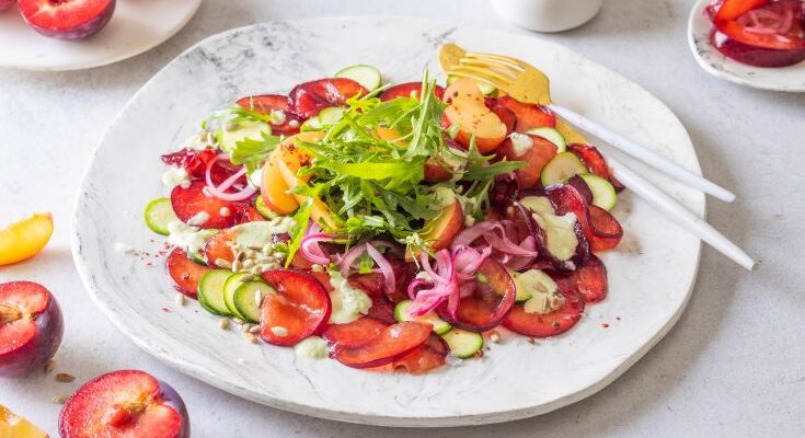 JD_Pickled Plum and Zucchini Carpaccio